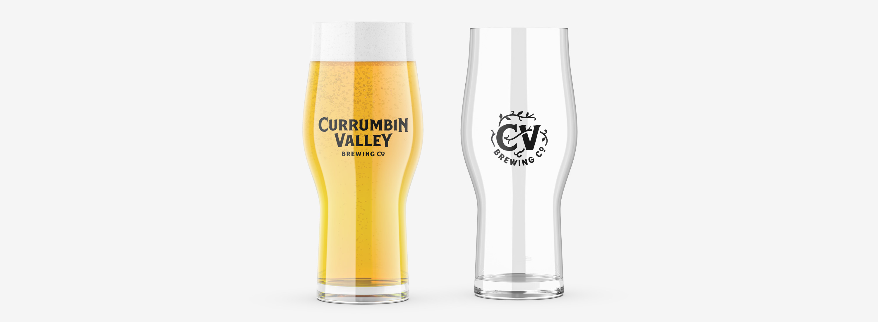 Craft Master Two Branded Glass - Currumbin Valley Brewing